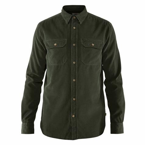 Fjällräven Men Övik Shirts Green PH56873 Philippines